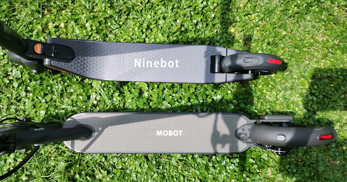 mobot u3 ninebot comparison deck board - Comparison of UL2272 certified e-scooter MOBOT L1-1 vs Ninebot by Segway ES2