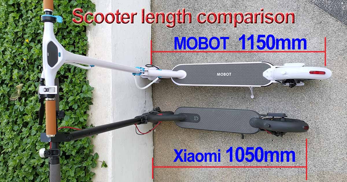 MOBOT U3 UL2272 certified Xiaomi M365 length - Review on UL2272 certified MOBOT L1-1 vs Xiaomi Mijia M365