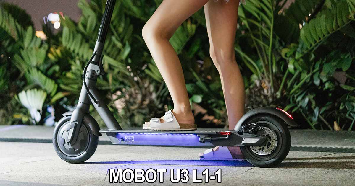 MOBOT U3 UL2272 certified ambient light - Review on UL2272 certified MOBOT L1-1 vs Xiaomi Mijia M365