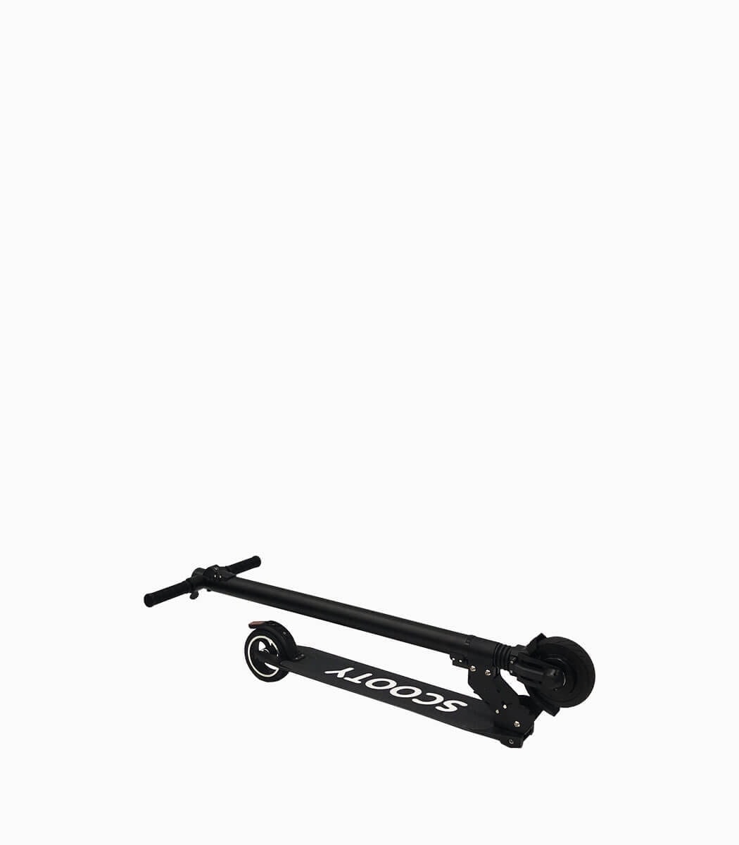 MOBOT SCOOTY F1K (BLACK4AH) UL2272 certified lightweight e-scooter folded angled right V1