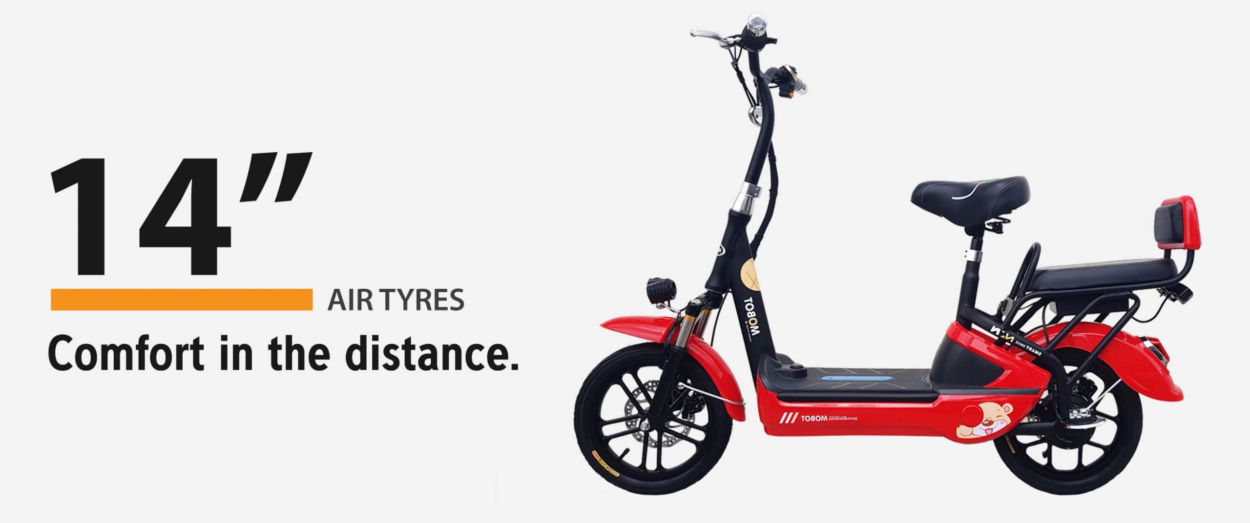 MOBOT EV UL2272 certified seated e-scooter 14 inch tyre