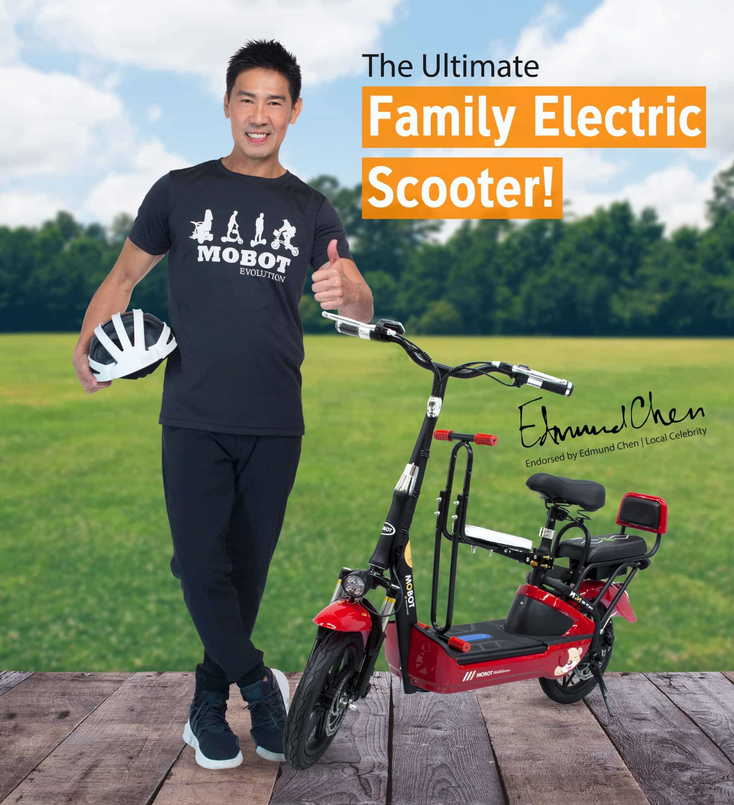 MOBOT EV UL2272 certified seated e-scooter edmund chen
