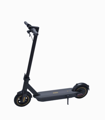 NINEBOT by SEGWAY MAX UL2272 certified high performance e-scooter black angled left