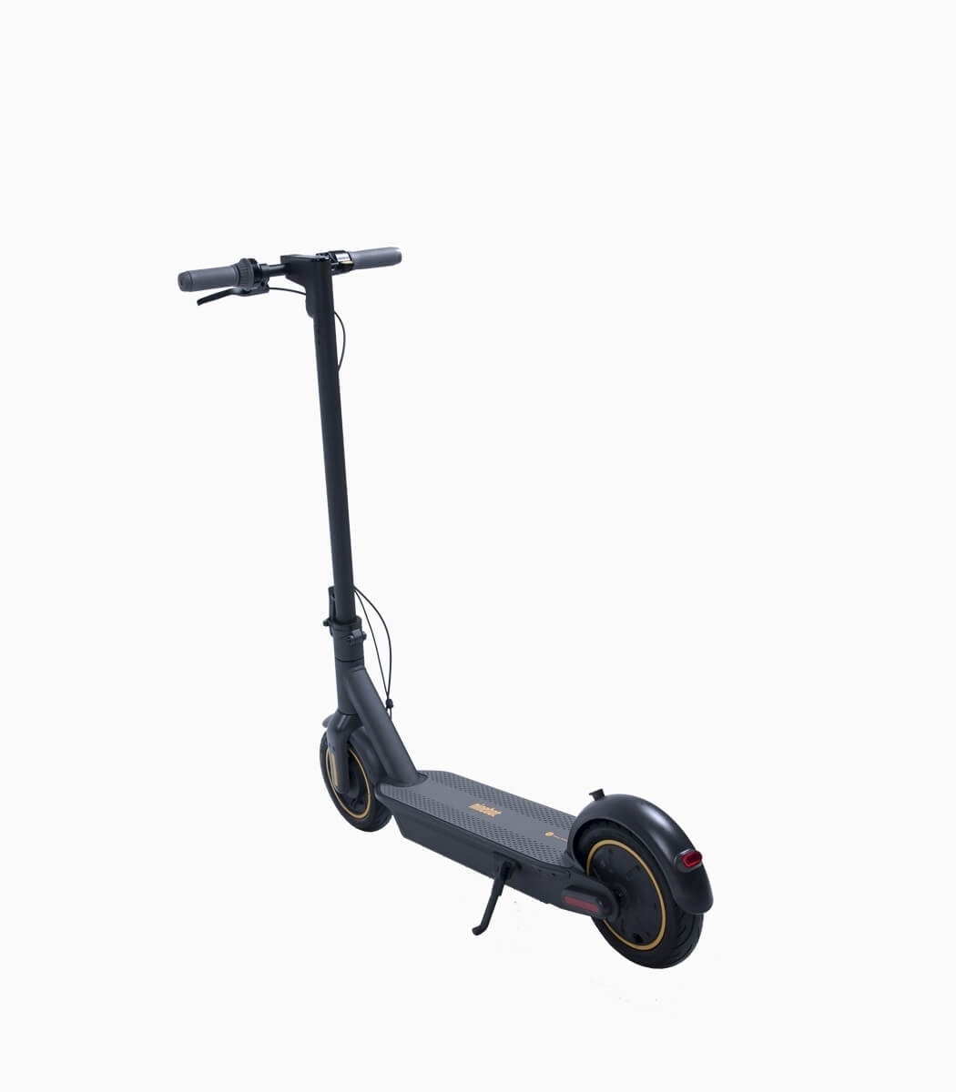 NINEBOT by SEGWAY MAX UL2272 certified high performance e-scooter black rear angled left V1