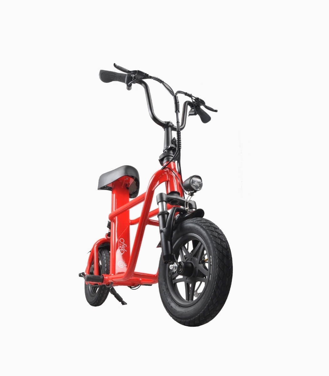 FIIDO Q1S (RED10AH) UL2272 certified seated electric scooter angled right