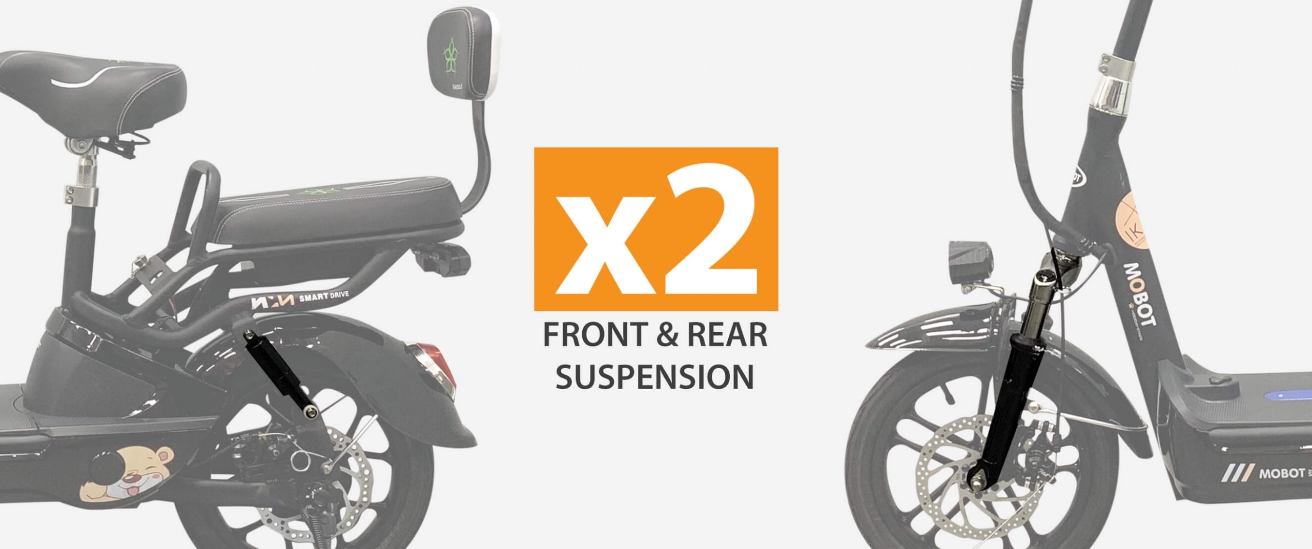 MOBOT EV 2 UL2272 (BLACK10AH) certified seated electric scooter dual suspensions V1