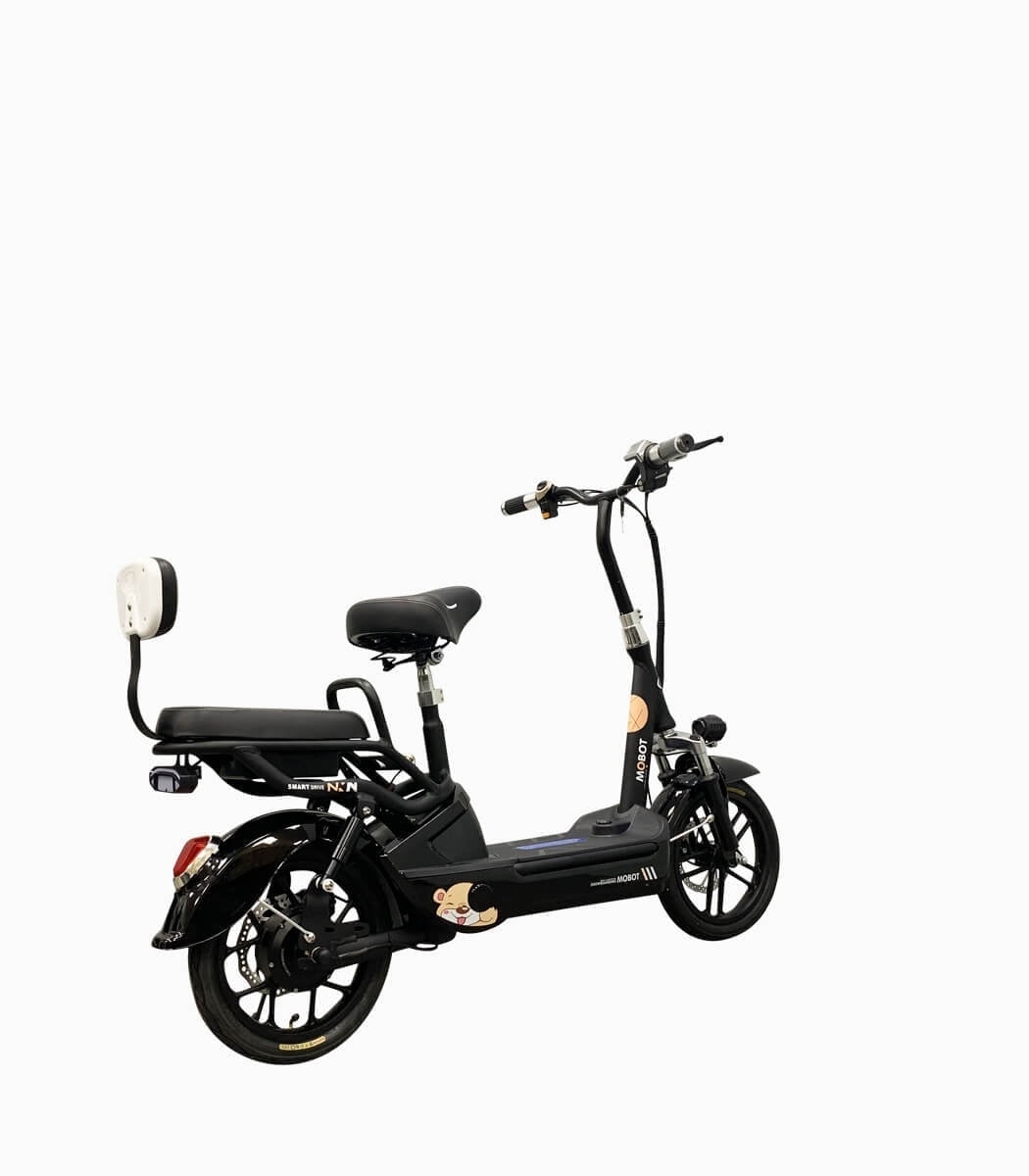 MOBOT EV 2 UL2272 (BLACK10AH) certified seated electric scooter rear angled right