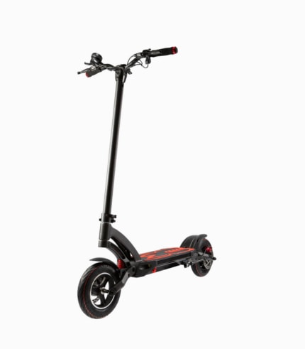 MOBOT MANTIS (RED10AH) UL2272 certified high performance electric scooter angled left