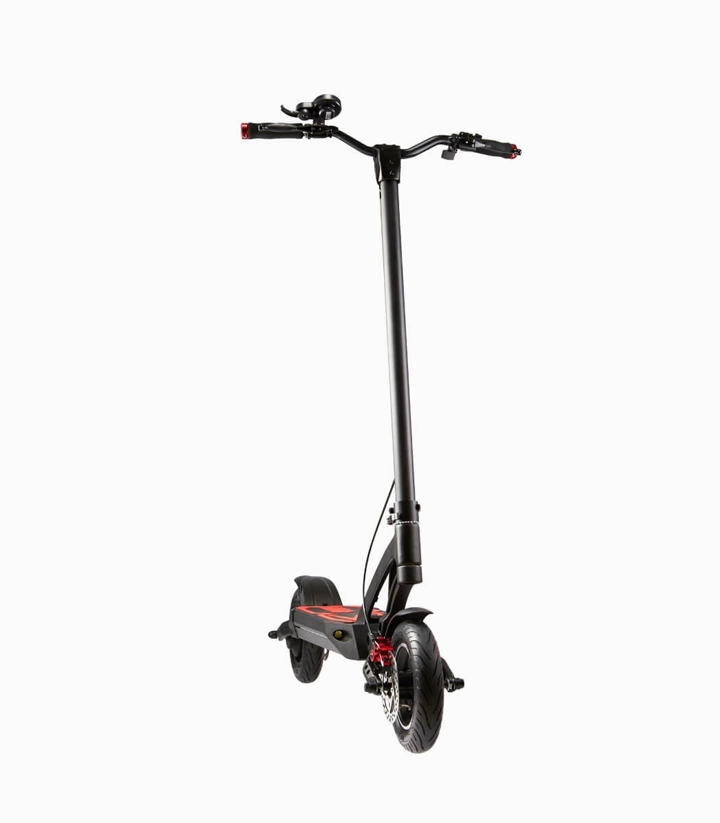 MOBOT MANTIS (RED10AH) UL2272 certified high performance electric scooter angled right
