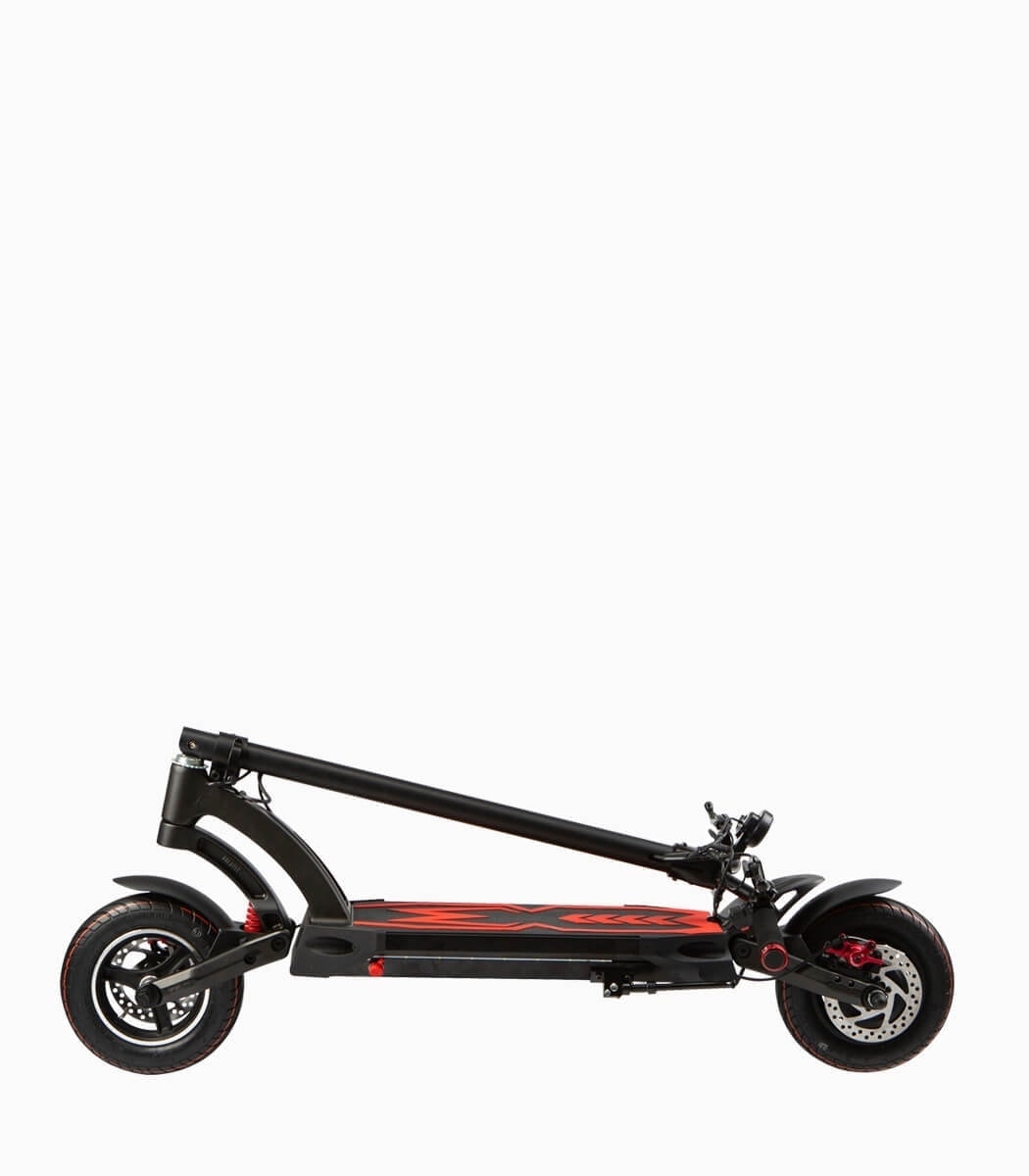 MOBOT MANTIS (RED10AH) UL2272 certified high performance electric scooter folded left