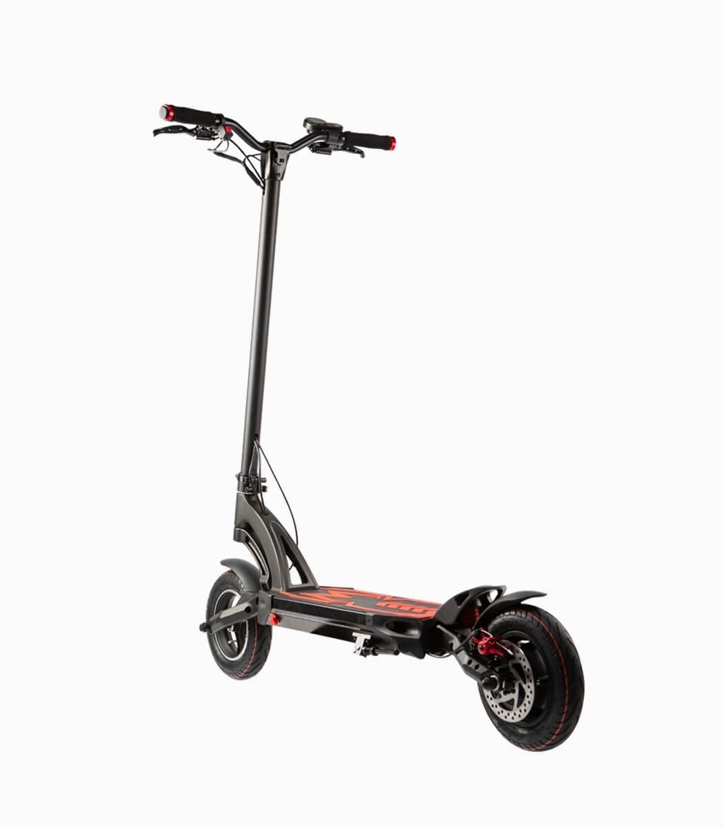 MOBOT MANTIS (RED10AH) UL2272 certified high performance electric scooter rear angled left