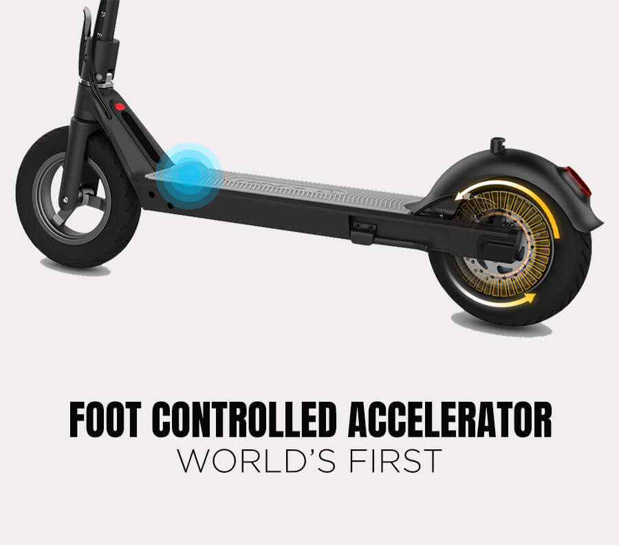 RND F16 (BLACK5.2AH) UL2272 certified e-scooter foot controlled accelerator (M)