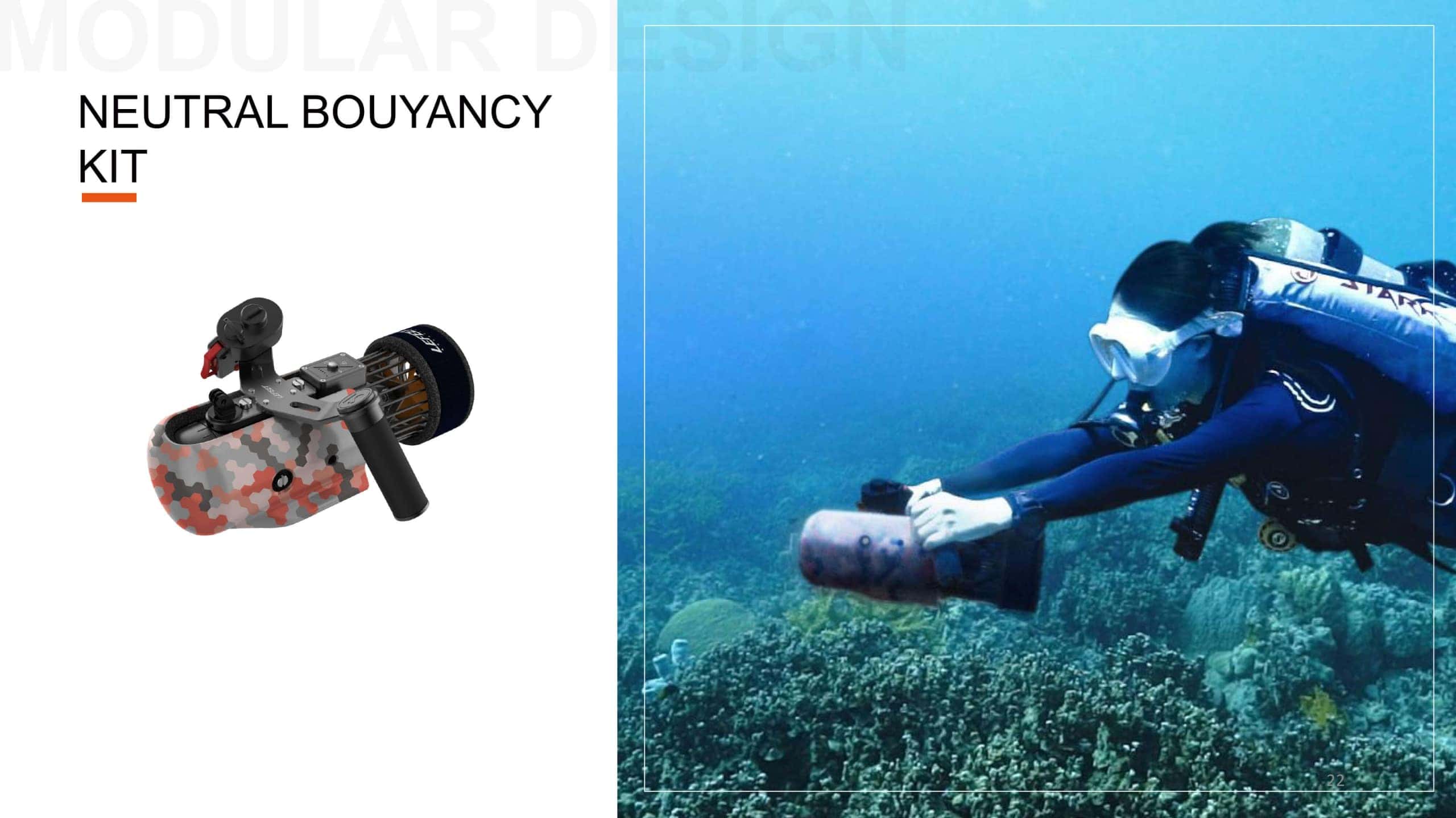 LEFEET S1 electric water scooter neutral buoyancy kit