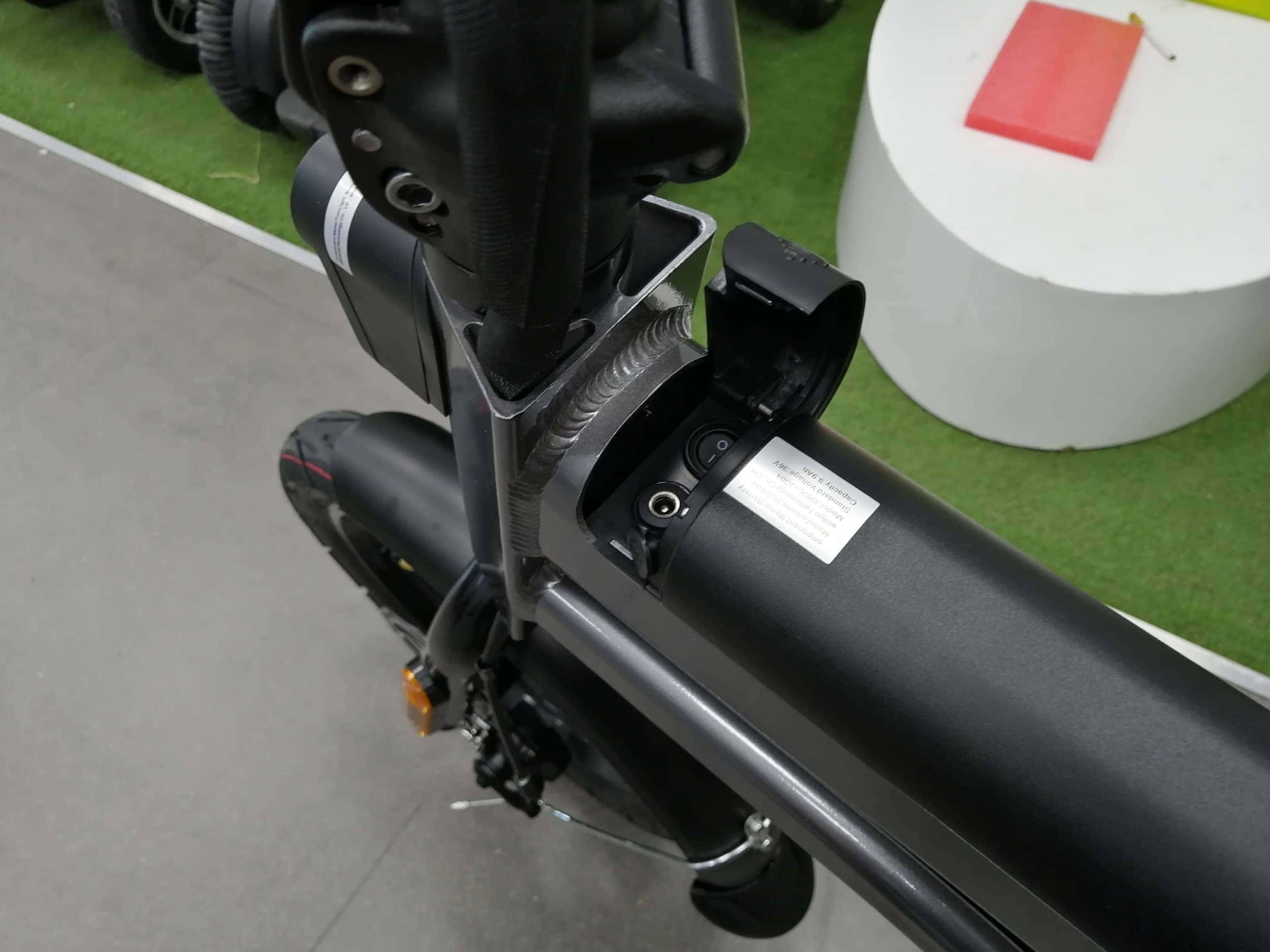 JI MOVE LC LTA approved ebike charging port scaled - Review of JI-MOVE LC, the most compact LTA approved ebike?