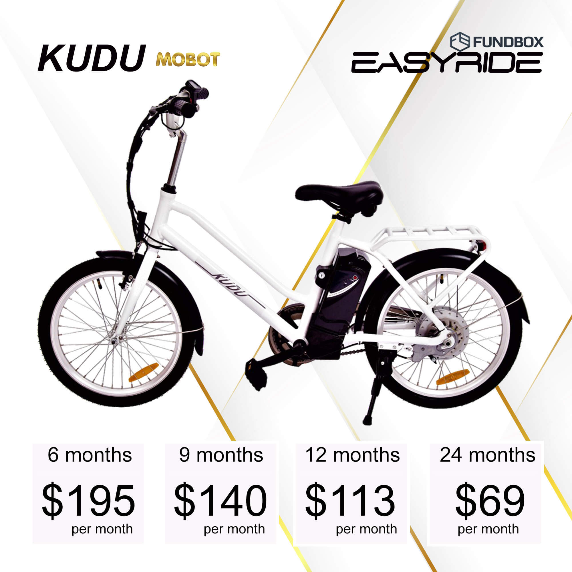 KUDU ebike monthly instalment plan - Affordable monthly instalment plan for ebike – MOBOT EASYRIDE