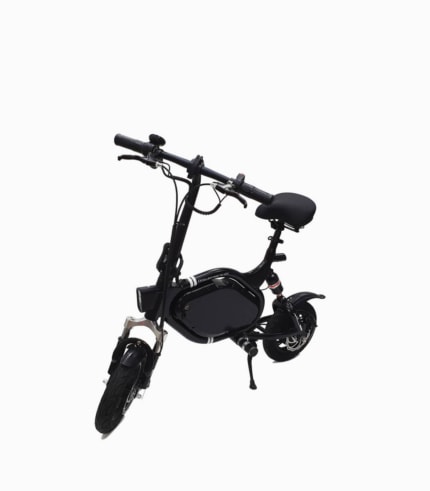 KNIGHT PRO 2 (BLACK21AH) UL2272 certified e-scooter angled left wheel turn