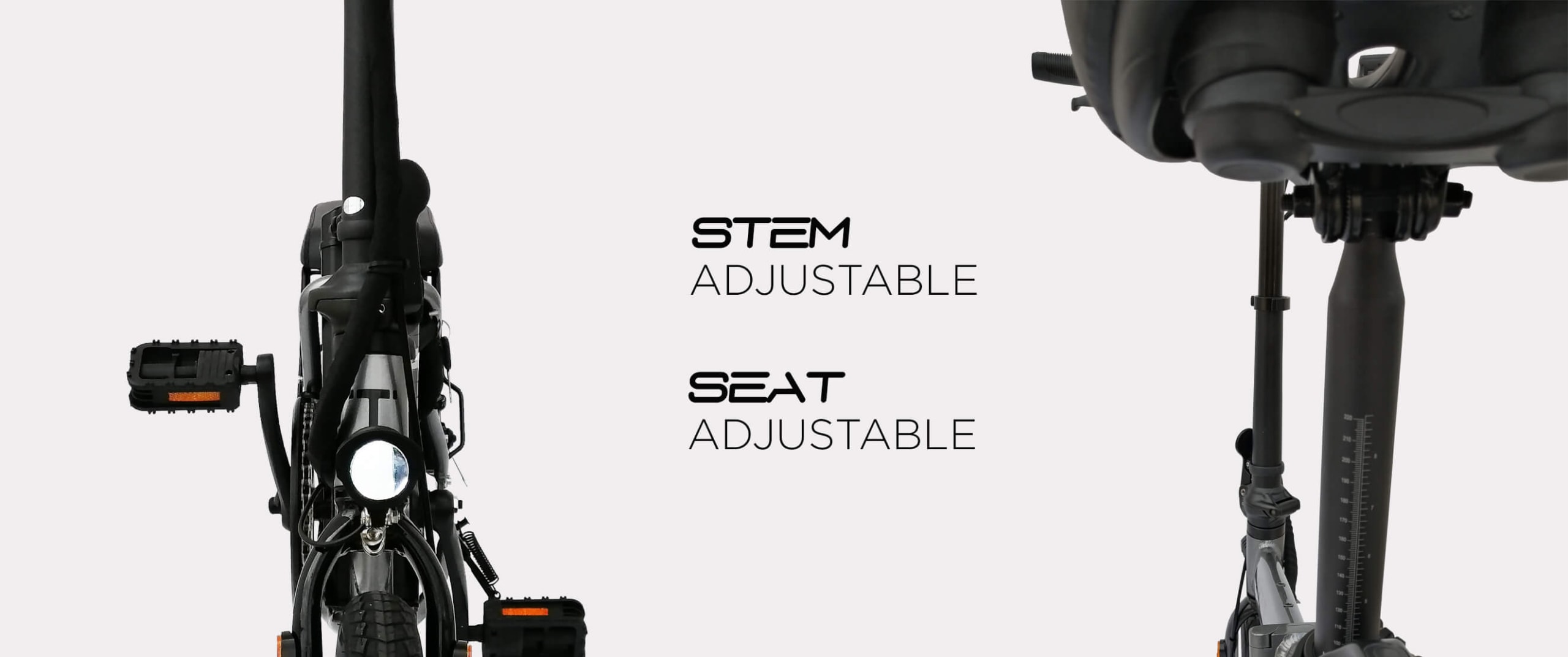 JI-MOVE MC LTA approved ebike adjustable stem and seat
