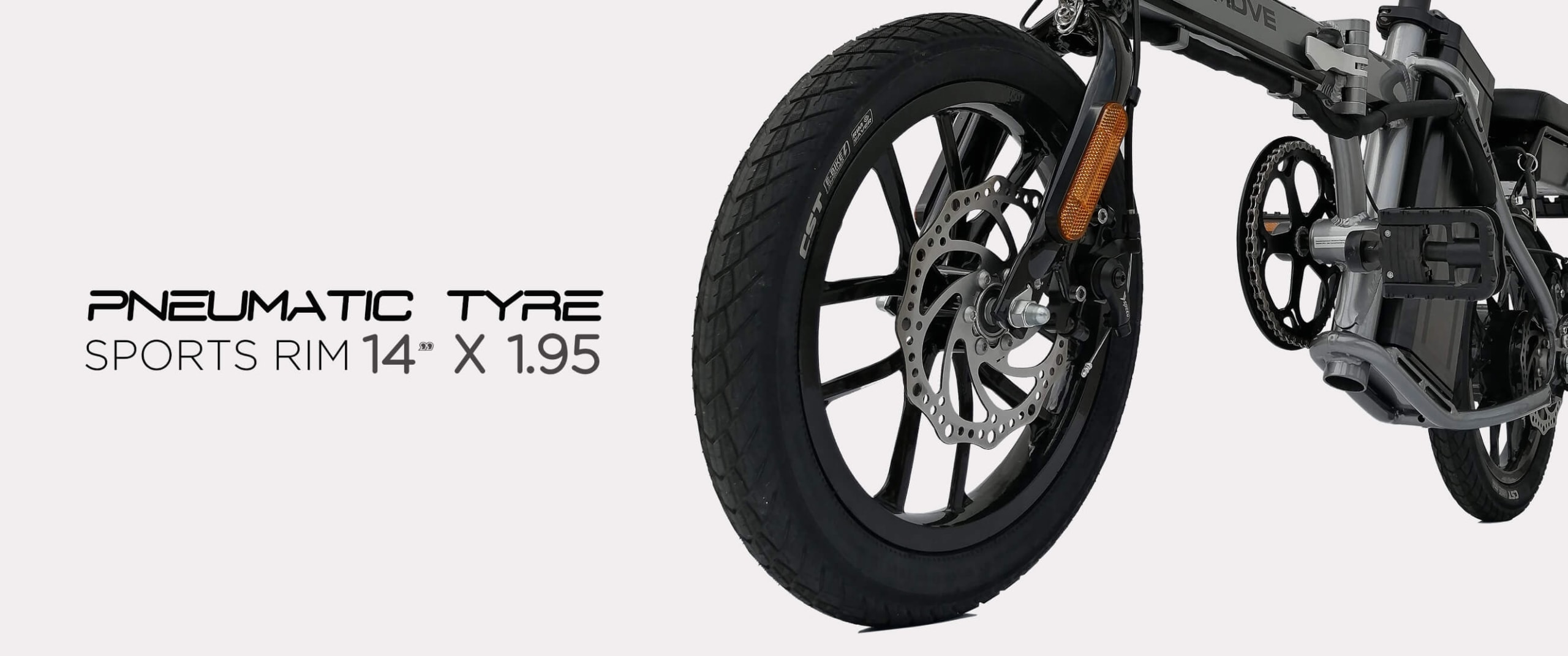 JI-MOVE MC LTA approved ebike pneumatic tyres sports rim