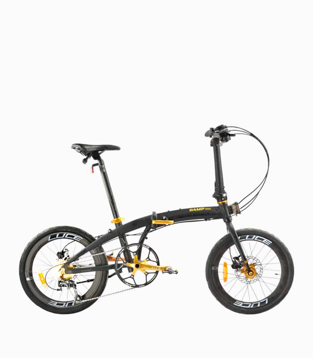 CAMP GOLD BLACK foldable bicycle right V3 - Home