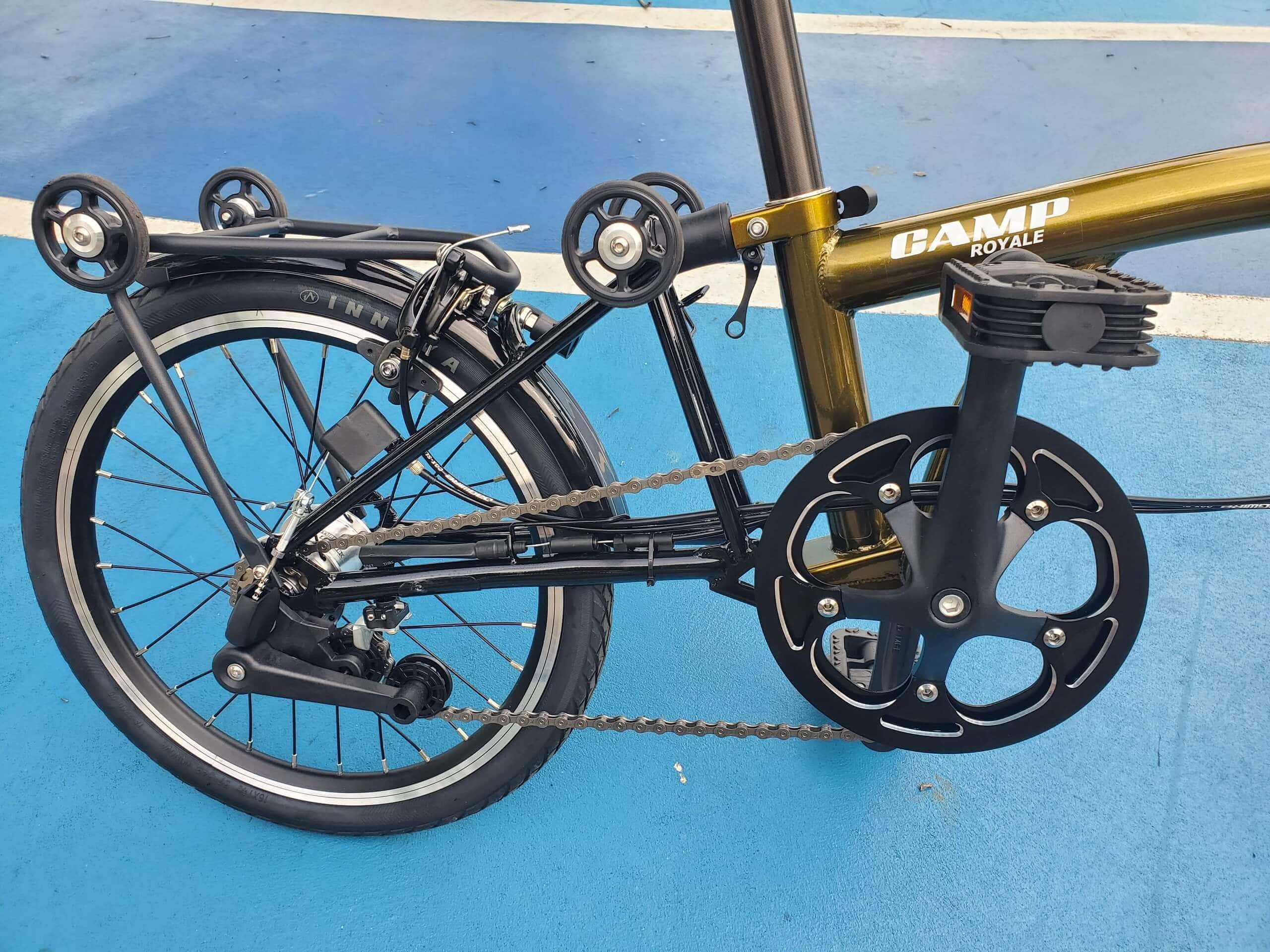 CAMP ROYALE GOLD foldable bicycle drive train Nick - A bicycle for Singapore | CAMP ROYALE