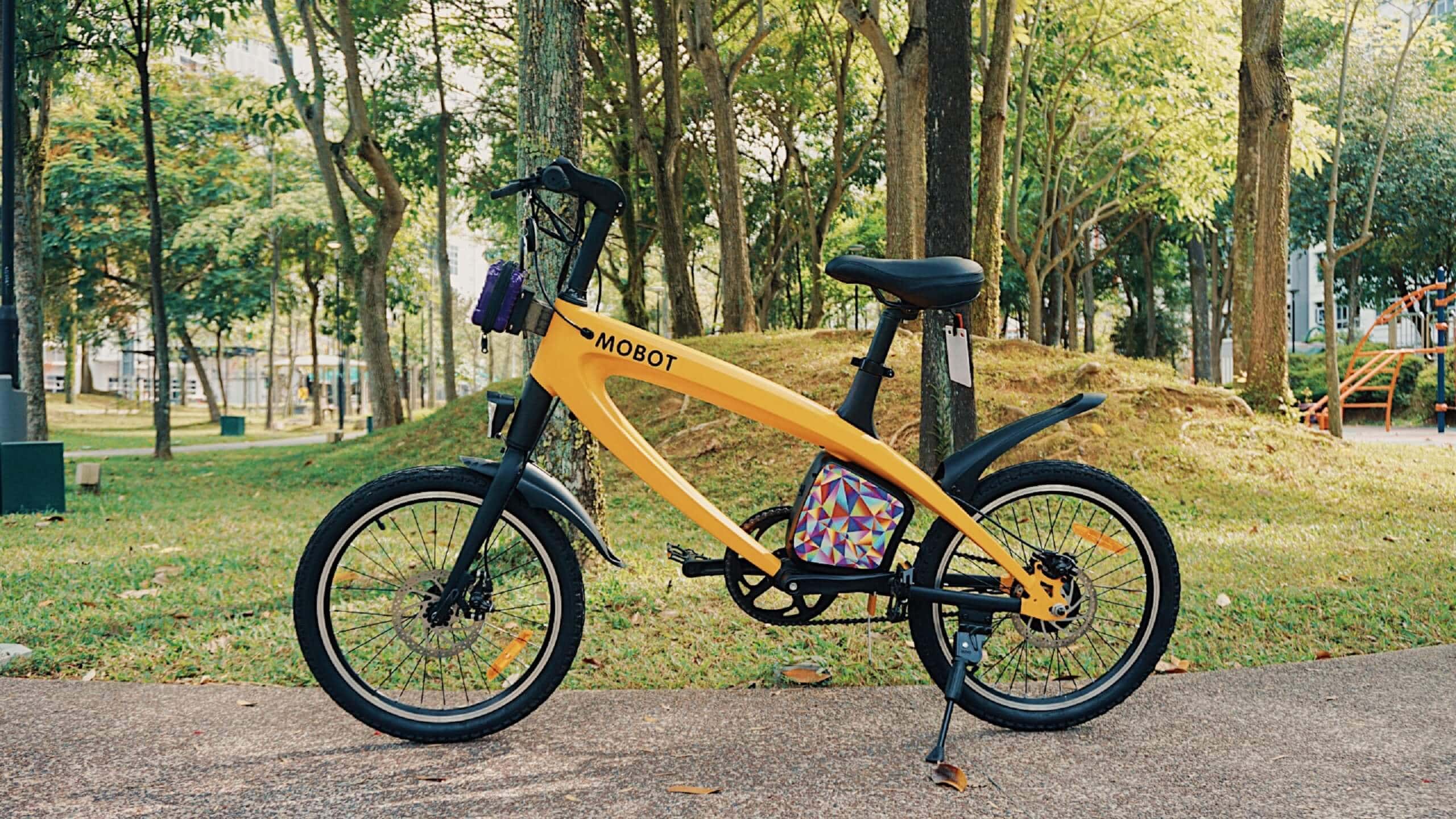 MOBOT OVO (ORANGE) LTA approved electric bicycle at Woodlands (1)