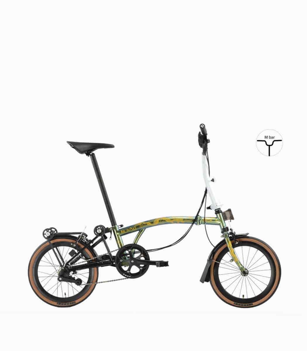 ROYALE DRAGON (GLORY-GREEN) foldable bicycle with high profile rim right