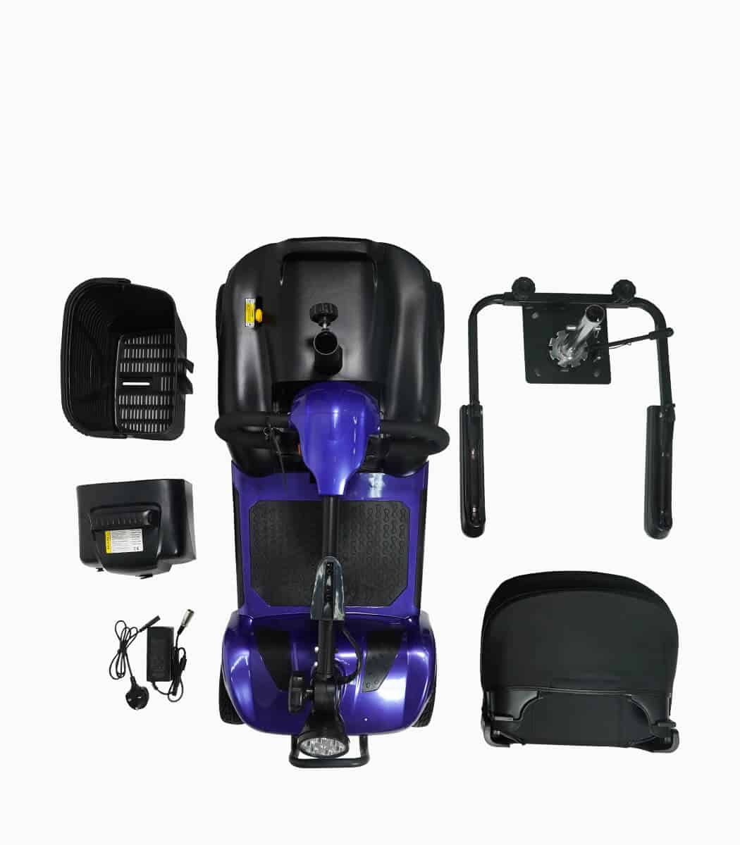 MOBOT FLEXI PRIME 2nd Gen (BLUE12AH) LTA compliant mobility scooter dismantled top V1