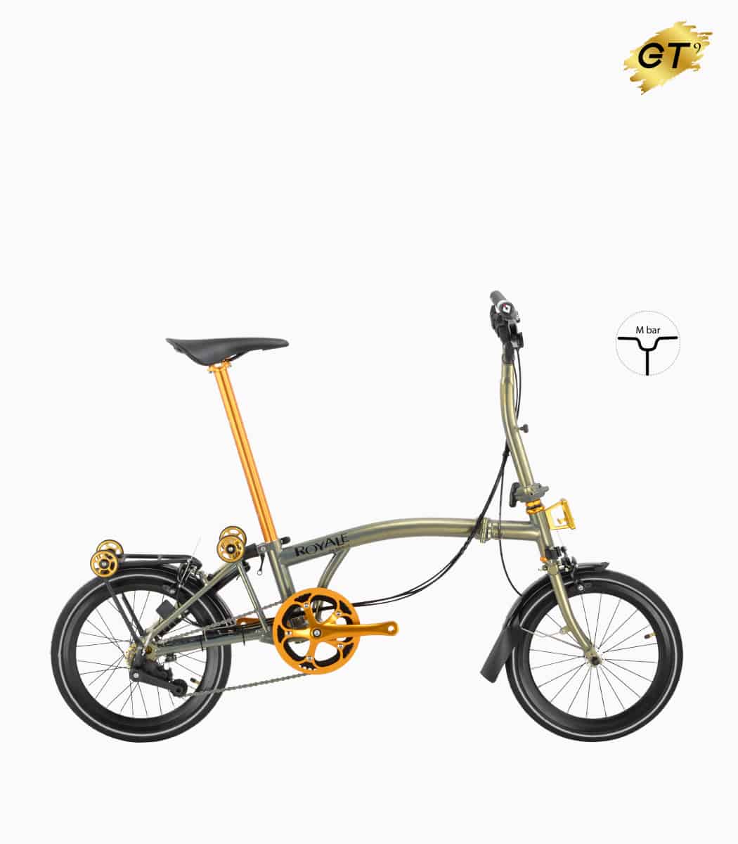 MOBOT ROYALE GT M9 (SANDSTONE) foldable bicycle gold edition right