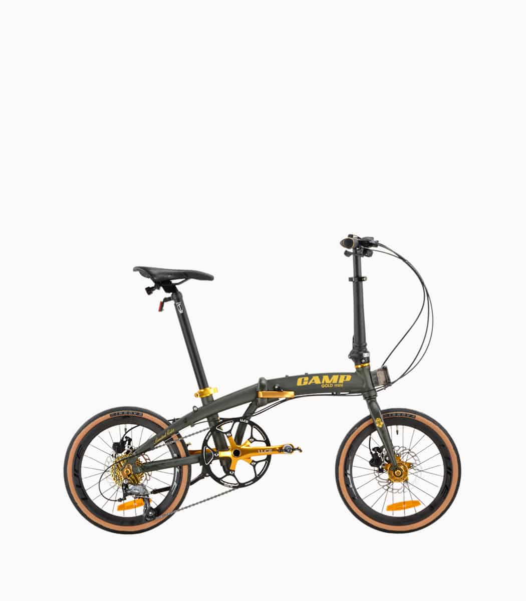 CAMP GOLD Mini (MATT GREY) foldable bicycle right