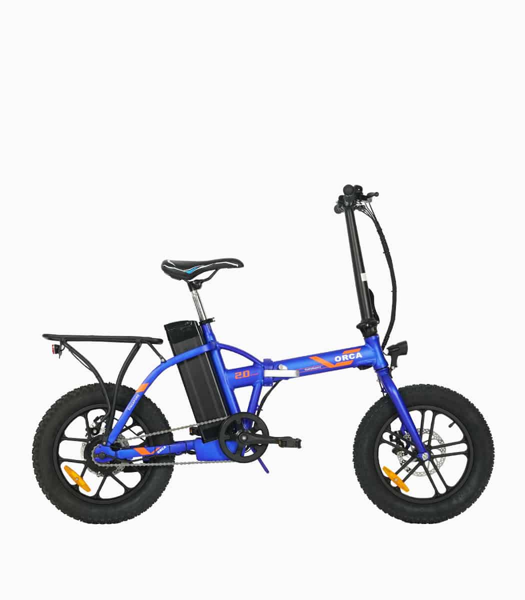 ORCA (BLUE17.5AH) LTA approved fat tyre electric bicycle right