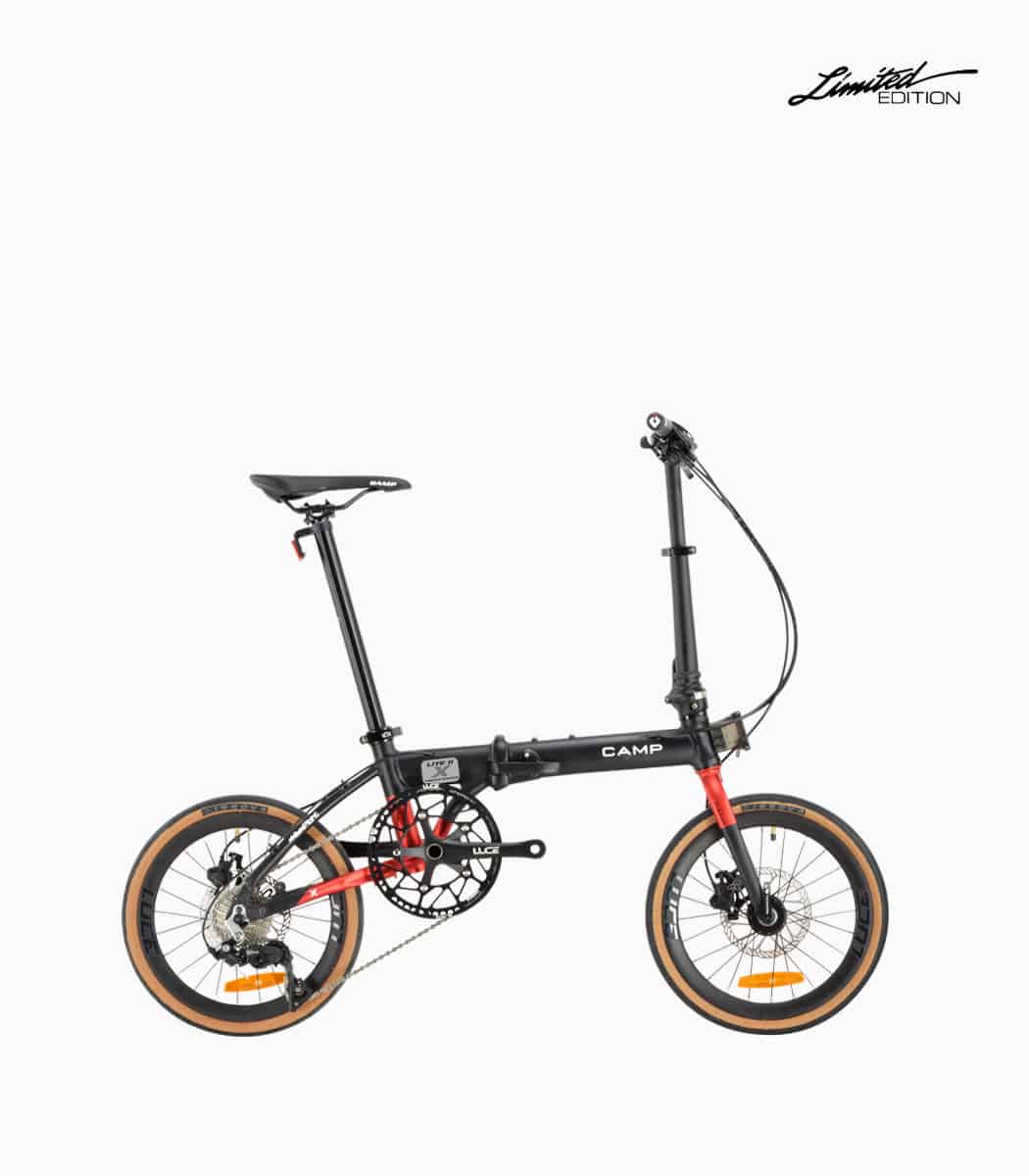 CAMP Lite 11X (BLACK-RED) foldable bicycle right V1