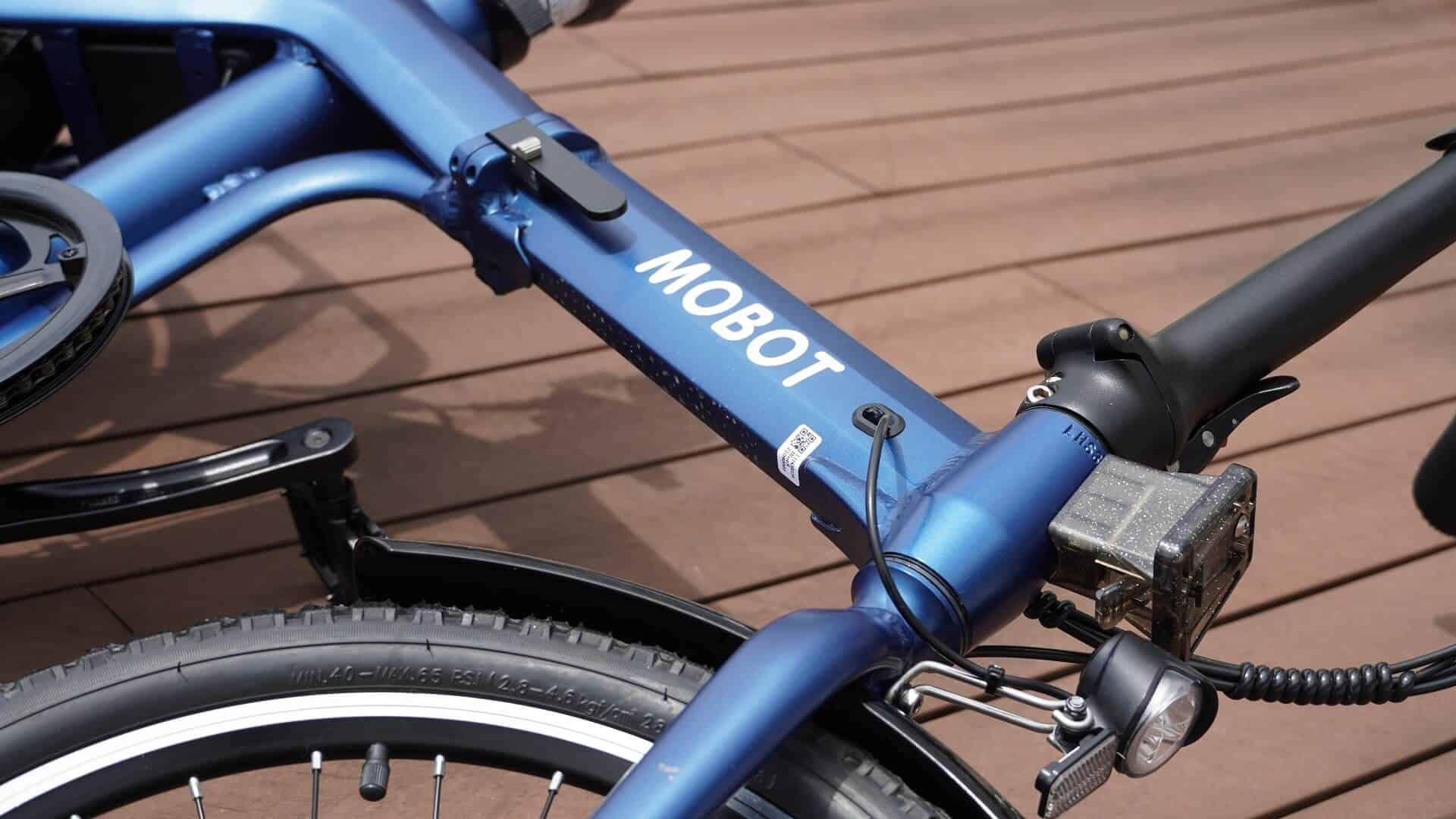 MOBOT S3 (NAVY BLUE) electric bicycle frame angled right