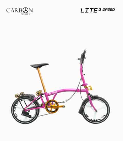 ROYALE Carbon Lite M3 (PINK) foldable bicycle right