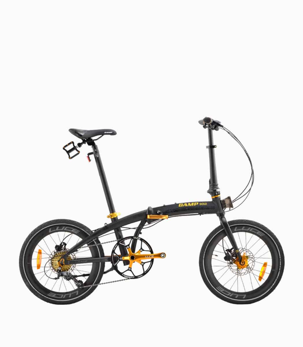 CAMP Gold 9S (BLACK) foldable bicycle
