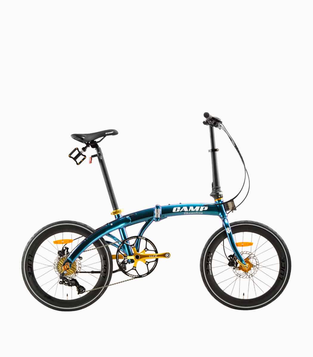 CAMP Chameleon (DIAMOND) foldable bicycle with reflective tyres right
