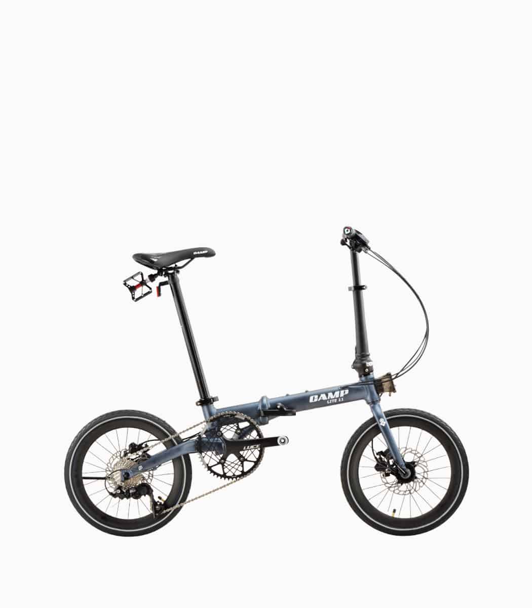 CAMP Lite 11 (SPACE GREY) foldable bicycle with reflective tyres right