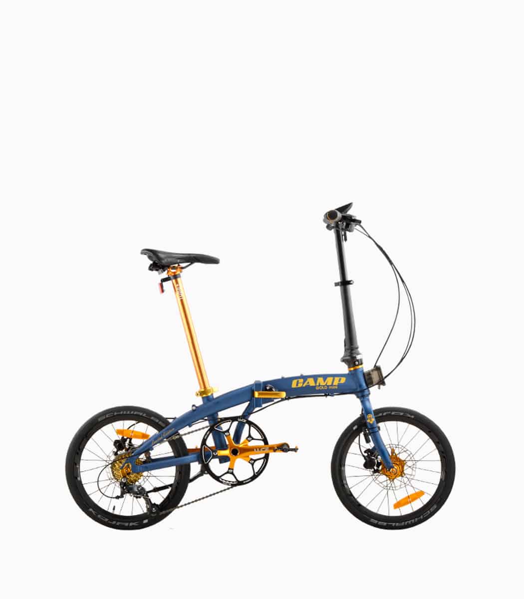CAMP Gold Mini Sport (MATT BLUE) foldable bicycle right