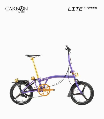 ROYALE Carbon Lite M3 (METALLIC PURPLE) foldable bicycle right