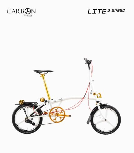 ROYALE Carbon Lite M3 (PEARL WHITE) foldable bicycle right